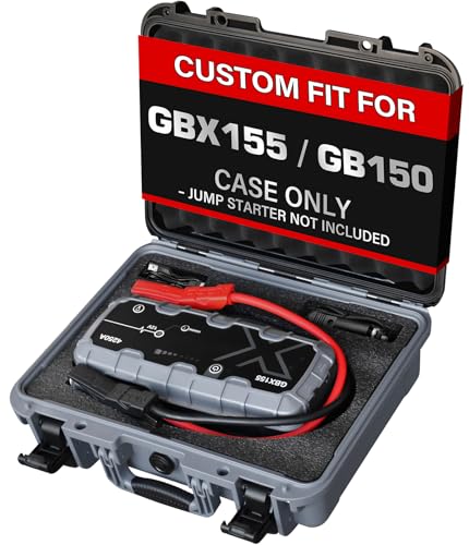 Case for NOCO Boost X GBX155 GB150 Jump Starter Custom Foam Carrying Case
