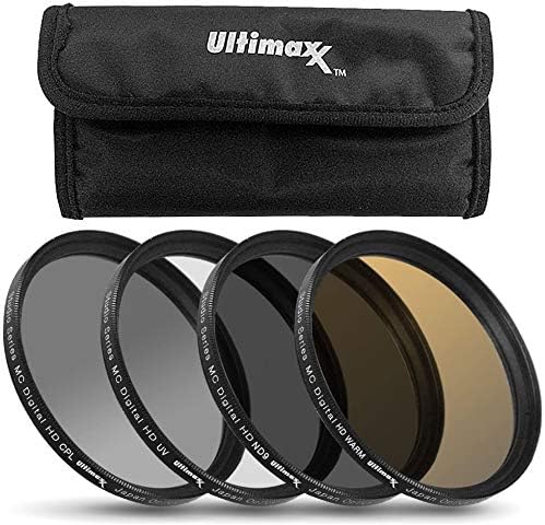 Ultimaxx Juego de 4 filtros multicapa de 4.134 in (filtros de calentamiento UV, CPL, ND9) para Sigma 2.362-23.622 in f4.5-6.3 DG OS HSM,