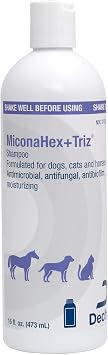 MiconaHex+ Triz Shampoo for Dogs, Cats and Horses, 16 fl oz,Cream