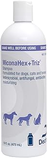 MiconaHex+ Triz Shampoo for Dogs, Cats and Horses, 16 fl oz,Cream