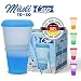 Produktbild KitchnPro Müsli to Go Becher mit Milch-Kühlfach & Löffel, Müslibecher, Joghurtbehälter, Thermobecher, Müslidose (Blau)