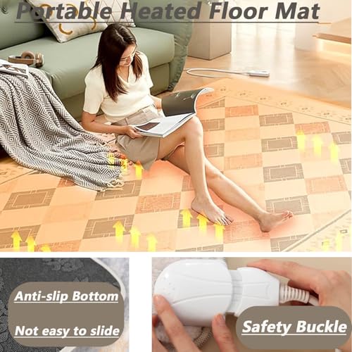Tapis chauffant électrique avec contrôle de température programmé - 4