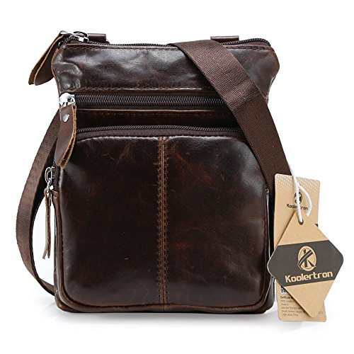 Koolertron da uomo in vera pelle bovina vintage