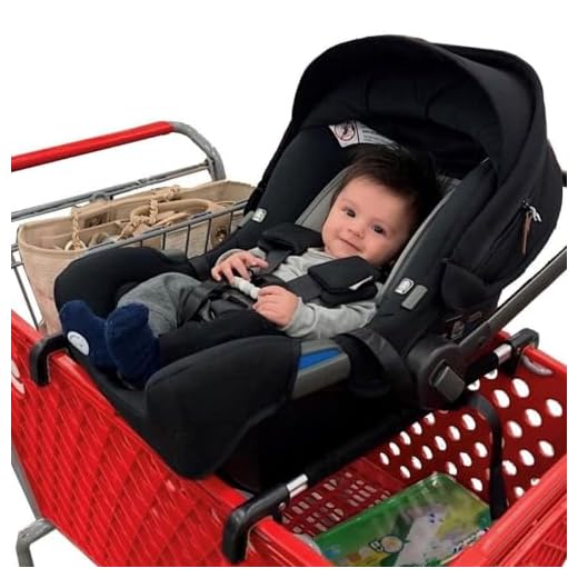 Totes Babies - Car Seat Carrier for Shopping Carts, Allows Babies, Newborns, Infants and Toddlers to Stay Snug or Sleeping in Car Seat While Parents Shop, As Seen on Shark Tank