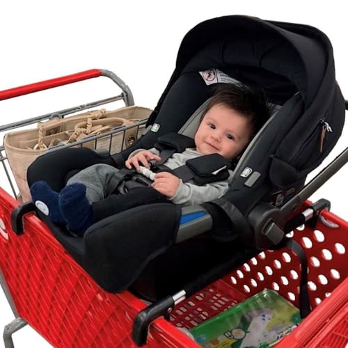Image of Totes Babies - Baby Car Seat Carrier & Shopping Cart Hammock - Holds 75 Lbs | As Seen On Shark Tank - Fits Most Car Seats, Grocery Carts, and Wagons - Frees Up Shopping Cart Space