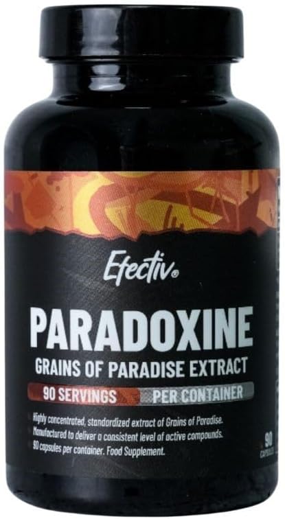 Efectiv Paradoxine Grains of Paradise Supplement - 90 Capsules for Weight Loss - Fast-Acting Weight Loss Pills - Natural Fat Burners - Vegan, Anti-Inflammatory - Made in UK