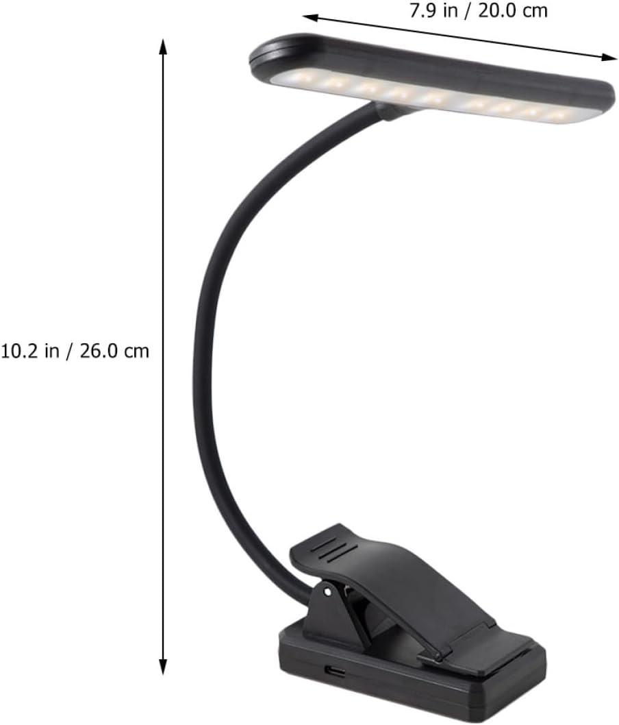 Beavorty 27 LED Rechargeable Music Score Clip on Lamp for Piano Stands