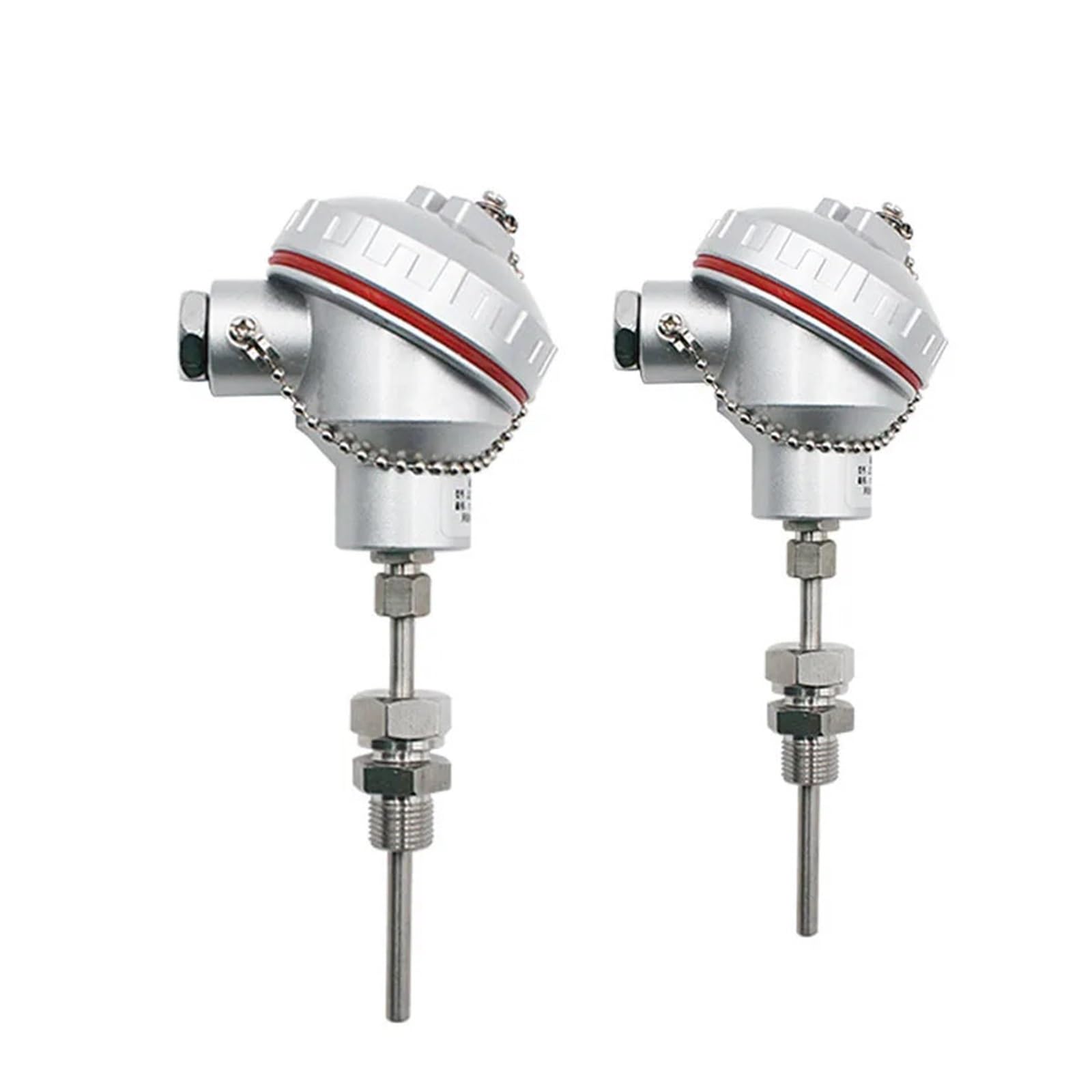 temperaturfühler Wärmewiderstand pt100 Temperatursensor Temperatursensor integrierter Temperatursender 4-20mA-Modul(Probe 50mm)