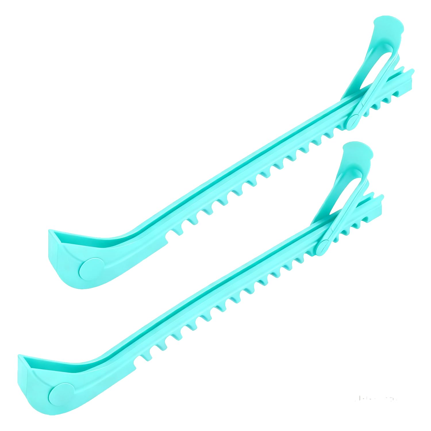 JIfengan Ice Skate Guards, Ice Skate Blade Covers Ice Skating Protector Ice Hockey Equipment with Adjustable Buckle, for Ice Skating, Figure Skates, Hockey (Lake Blue)
