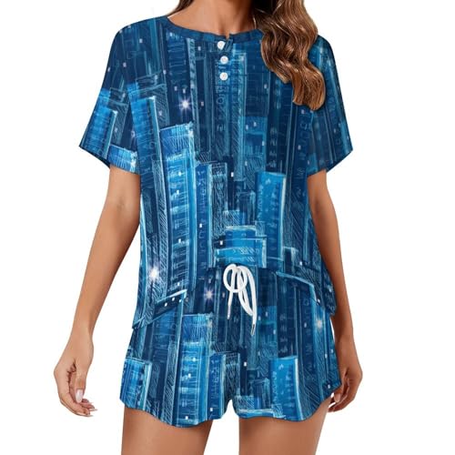Ensemble pyjama femme manches courtes parfait pour vos douces nuits d'été