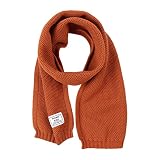 Pesaat Algodón Bufanda Niños Niña Niño Cuello Manta Para Bebé Otoño Invierno Bufanda De Punto (Caramelo)