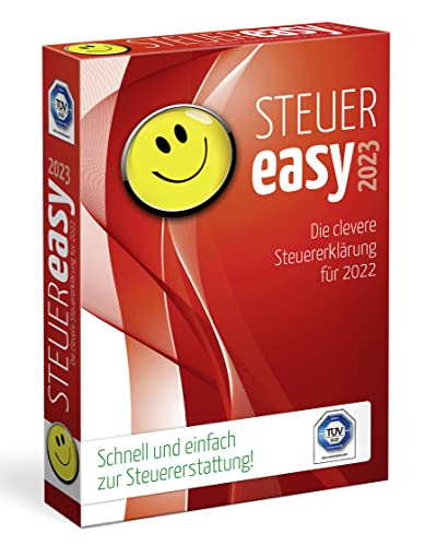 Preisvergleich Produktbild STEUEReasy 2023, clevere Schritt-für-Schritt Steuersoftware für die Steuererklärung 2022, für Steuer-Anfänger, CD-Version für Windows 8, 10 und 11