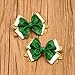 4 Pcs St. Patrick's Day Hair Clips Bow Hair Accessories Cute Rainbow Pattern Glitter Sparkly Hair Barrettes Holiday Headdress Hairpin for Girls Women Kids Party Cosplay Prezzie