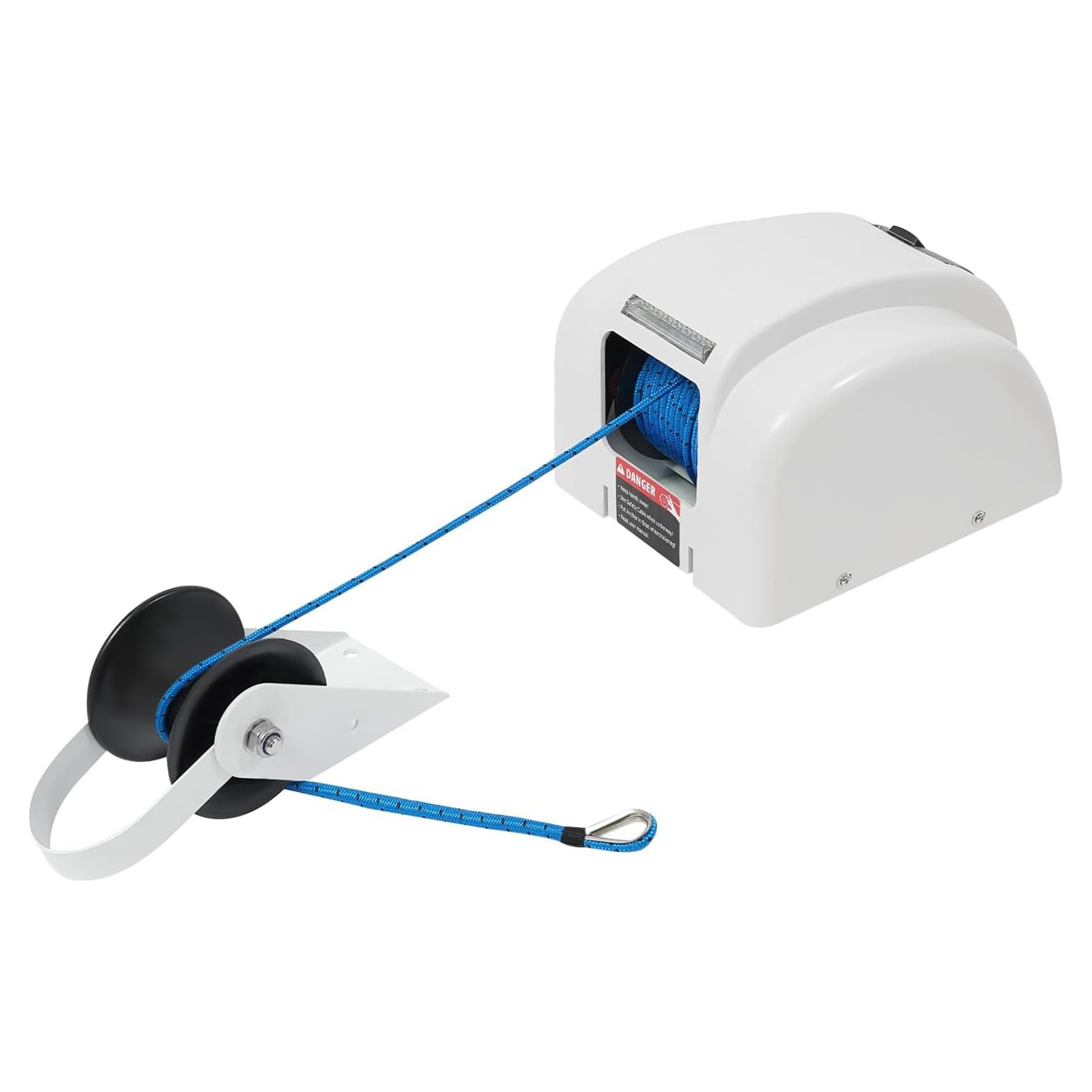 Kit Verricello Ancoraggio Elettrico per Barche 12V Salpa Ancore Marino Maniglie Ancore Fino a 20,4 Kg, Set Completo per Motoscafi e Acqua Salata