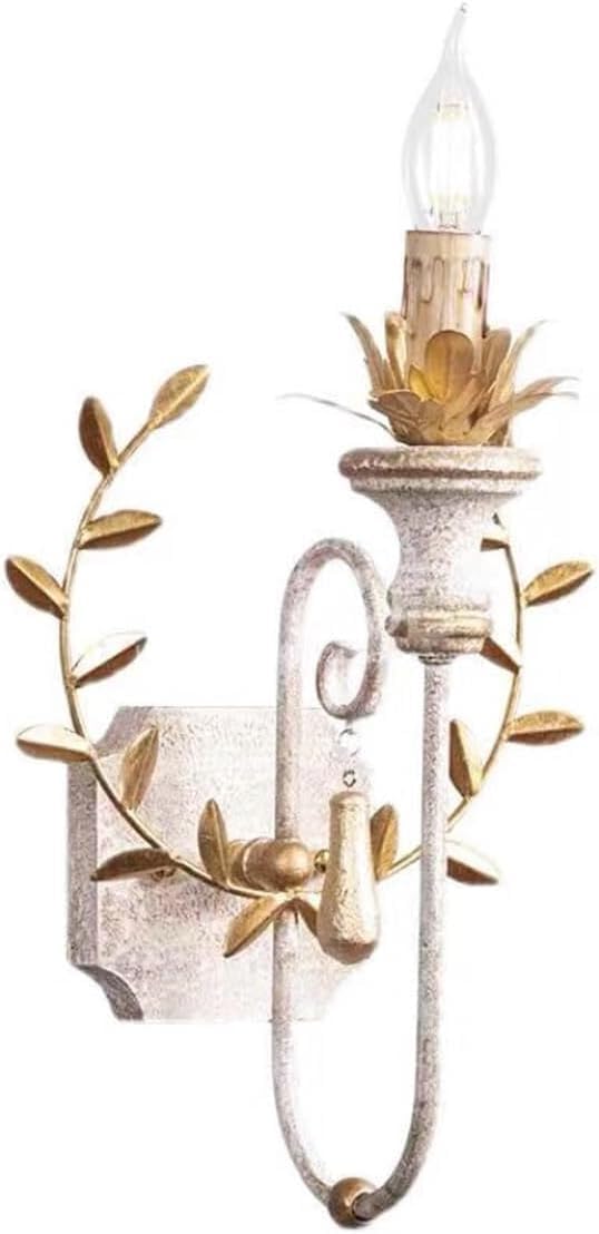 SXSCARKX French Corridor Fixtures Creative Farmhouse Wall Sconces American Vintage Country Lamp Rustic Wooden Light Interior Decoration Mounted For Living Room Loft Hallway