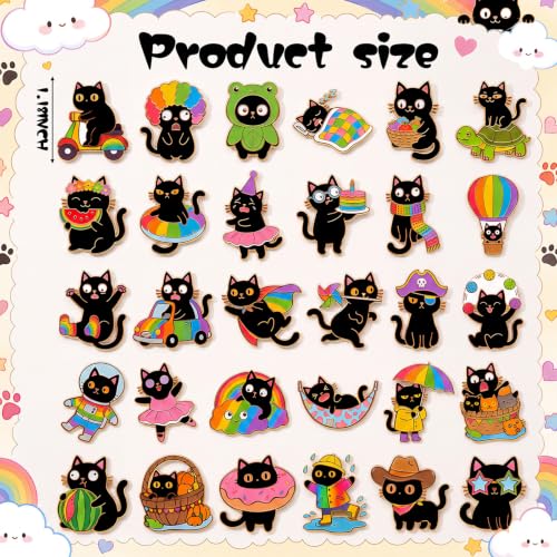 Image of 30 /60 Pcs Cute Enamel Pins Bulk Lapel Brooch