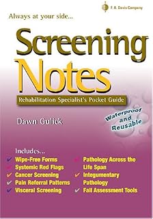 Screening Notes: Rehabilitation Specialist's Pocket Guide