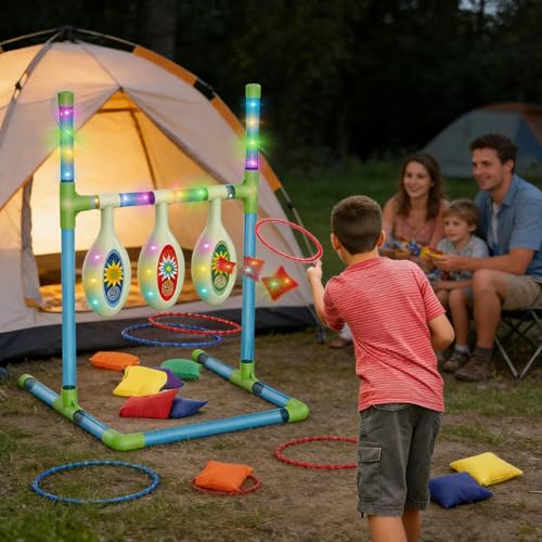 Juego de bolsas interactivo con luces LED nocturnas 2
