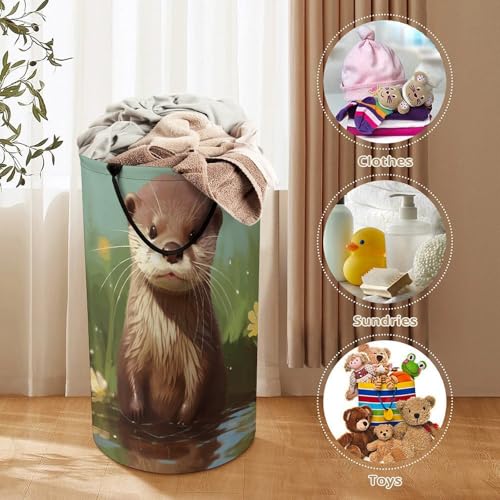 Panier à linge loutre pliable pour optimiser le rangement du placard - 4