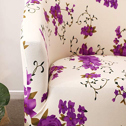 Club Chair Slipcover, Velvet Tub Chair Covers Barrel Chair slipcovers Armchair Cover Removable Stretch Sofa Covers Furniture Protector Washable for Bar Counter Living Room Dining Room Reception