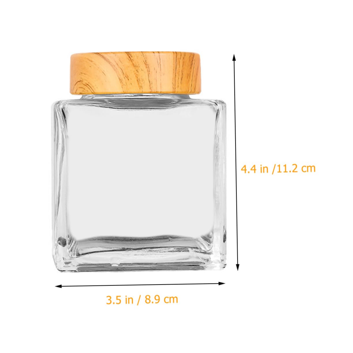 FUNOMOCYA 2Pcs Glass Honey Jars with Lid Small Airtight Containers for Honey Syrup Jam Easy Pour Design for Clean Convenient Use for Kitchen Storage