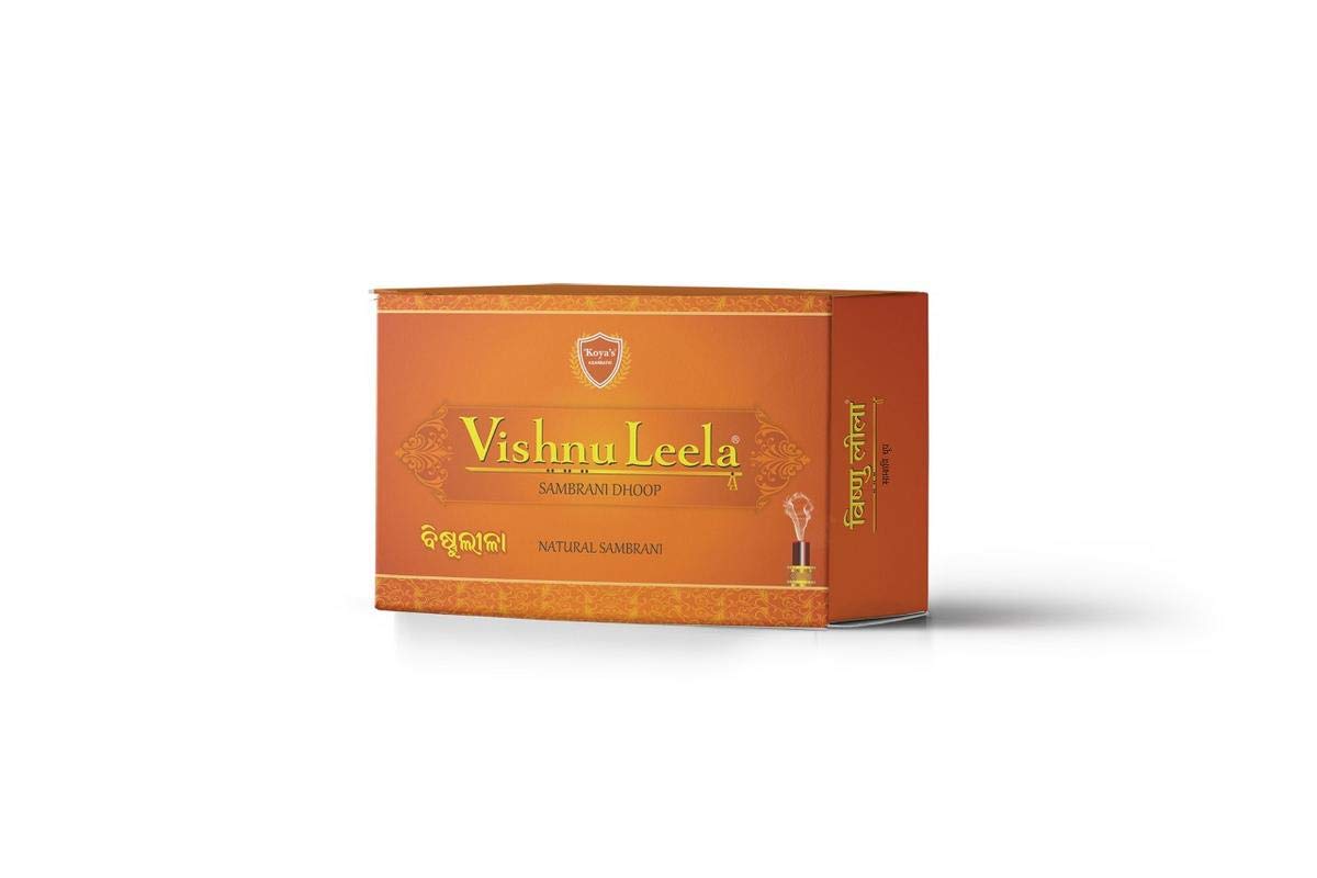 Koyas Vishnu Leela stem sambrani Pack of-12
