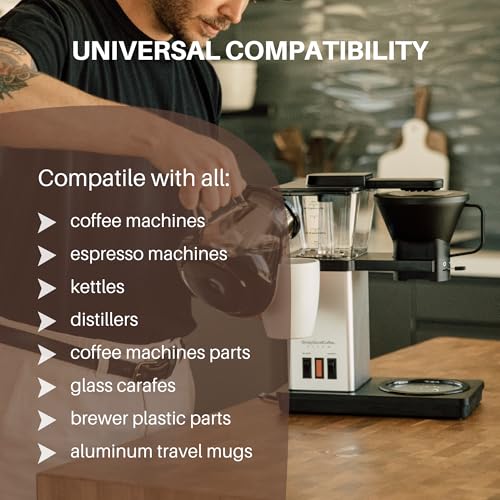 Image of Simply Good Coffee Descaler and Cleaner. Coffee Maker and Espresso Machine Descaling Cleaning Bundle. Coffee Maker Cleaner and Descaler for All Coffee Machines. 8 Packs