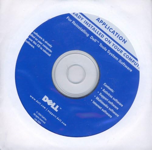 DELL TOOLS SYSTEM SOFTWARE (FOR REINSTALLING). CONTENTS: ANTIVIRUS, SUPPORT, MULTIMEDIA, INTERNET APPLICATIONS Thumbnail