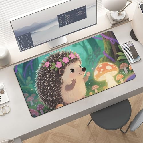 Tapis de bureau joli hérisson pour embellir votre espace de travail
