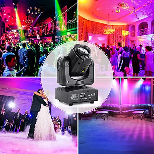 60W Moving Head Light Stage Lights 8 Patterns Colors Dj Lights 10/12Ch Dmx512 Sound Control Auto Operation Party Light For Christmas Wedding #TOP3