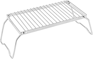 BESPORTBLE Grelha Mini Suporte Grelhas Grelhas Para Churrasco Mini Panela Suporte Resistente Forno Suporte Final Grelha Para Churrasco Ao Ar Livre Fogão Grelha Grelha De Aço Inoxidável