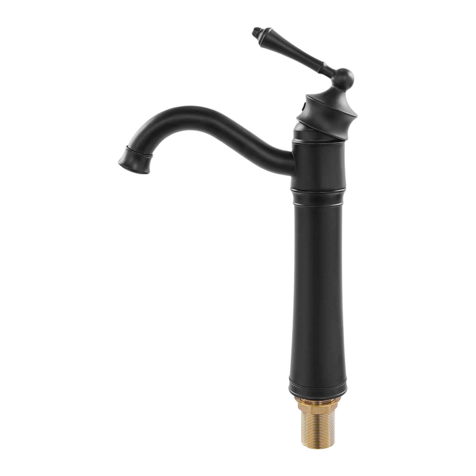 Rubinetto del bagno, Miscelatore Lavabo Nero, Girevole a 360 Gradi,