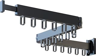 Honeyhouse Wall mounted drying rack, space saving, retractable clothes rack, balcony drying rack, washroom, bathroom or patio