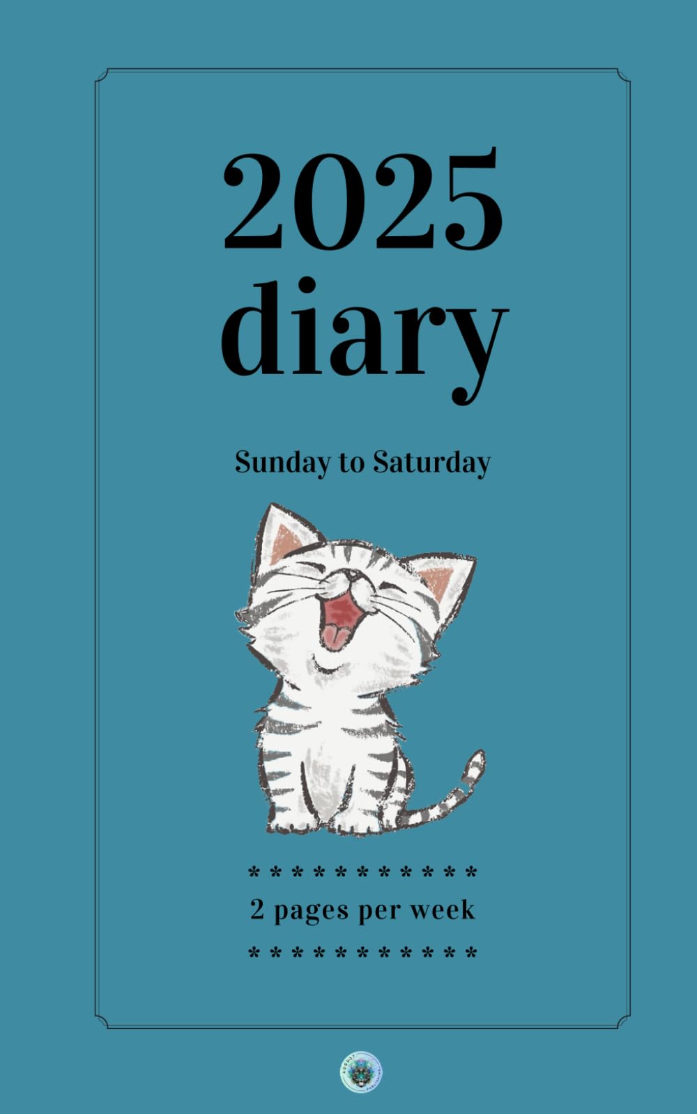 2025 Diary ~ Sunday to Saturday (cat): Sunday to Saturday diary – 2 pages per week ~ 141 pages ~ A5 size (Morgen Bailey's Dated Diaries)