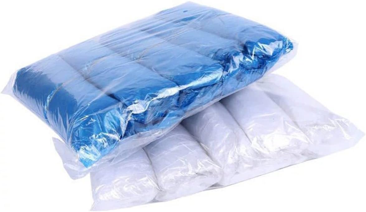 300pcs Protective Oilproof Arm Sleeves Disposable Plastic Sleeves Elastic Fit for Cleaning Painting Repair Kitchen Work