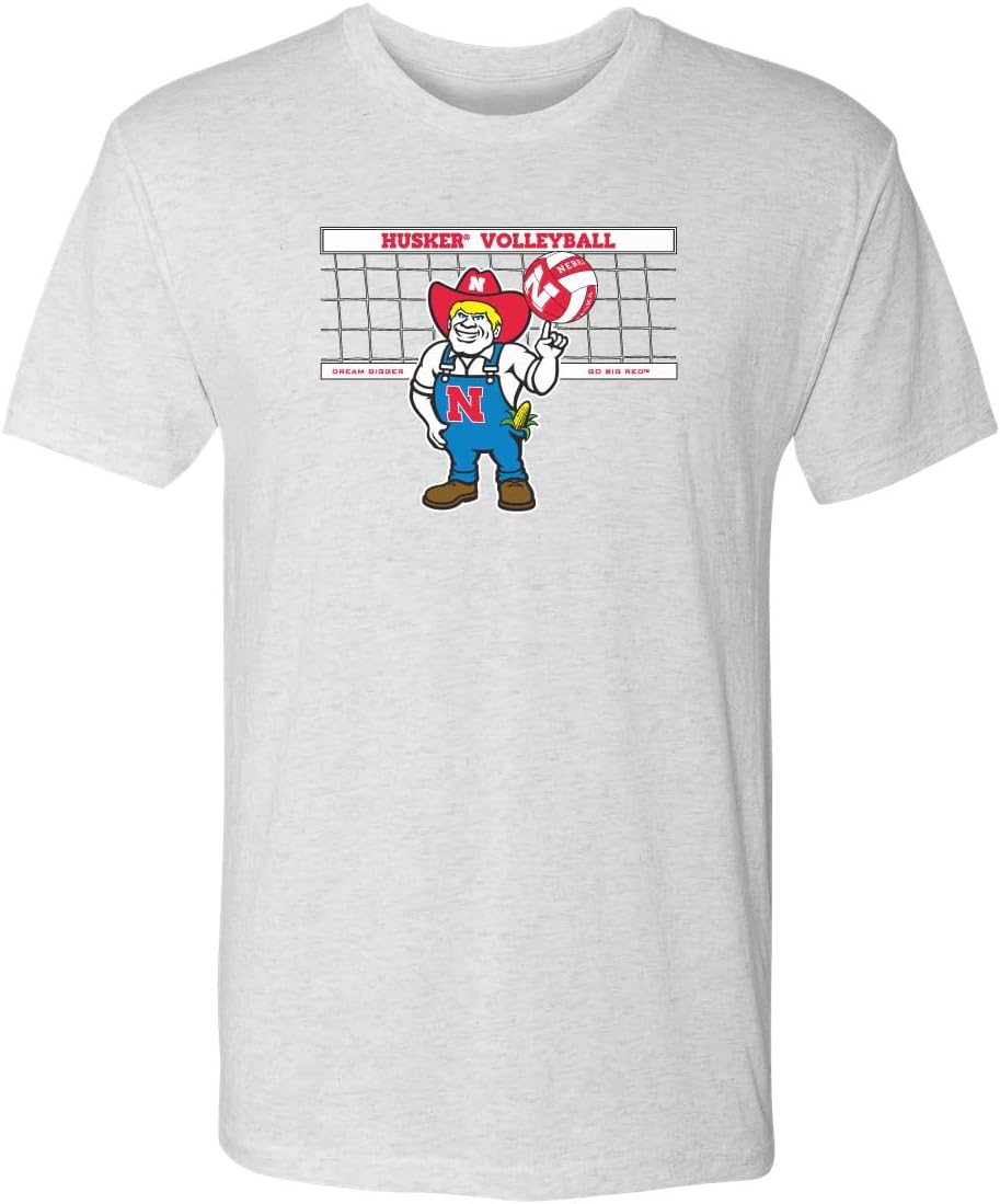 CornBorn Premium Tri-Blend Nebraska Volleyball Shirts - Super Soft Husker Volleyball Designs