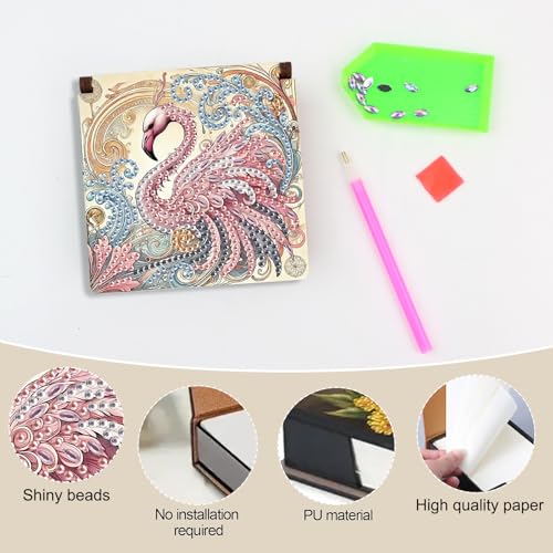 Kit peinture diamant cygne boîte à notes cadeau idéal