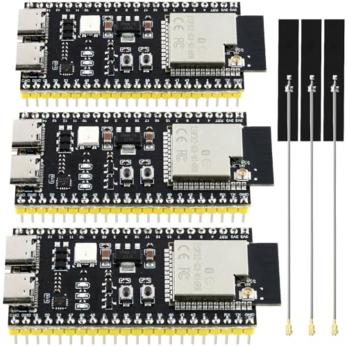 Image of 3PCS ESP32-S3 Development Board with External Antennas, Dual-Core N16R8, Type-C Ports 44Pin CH343P Chip, ESP32 S3 Devkit for Arduino