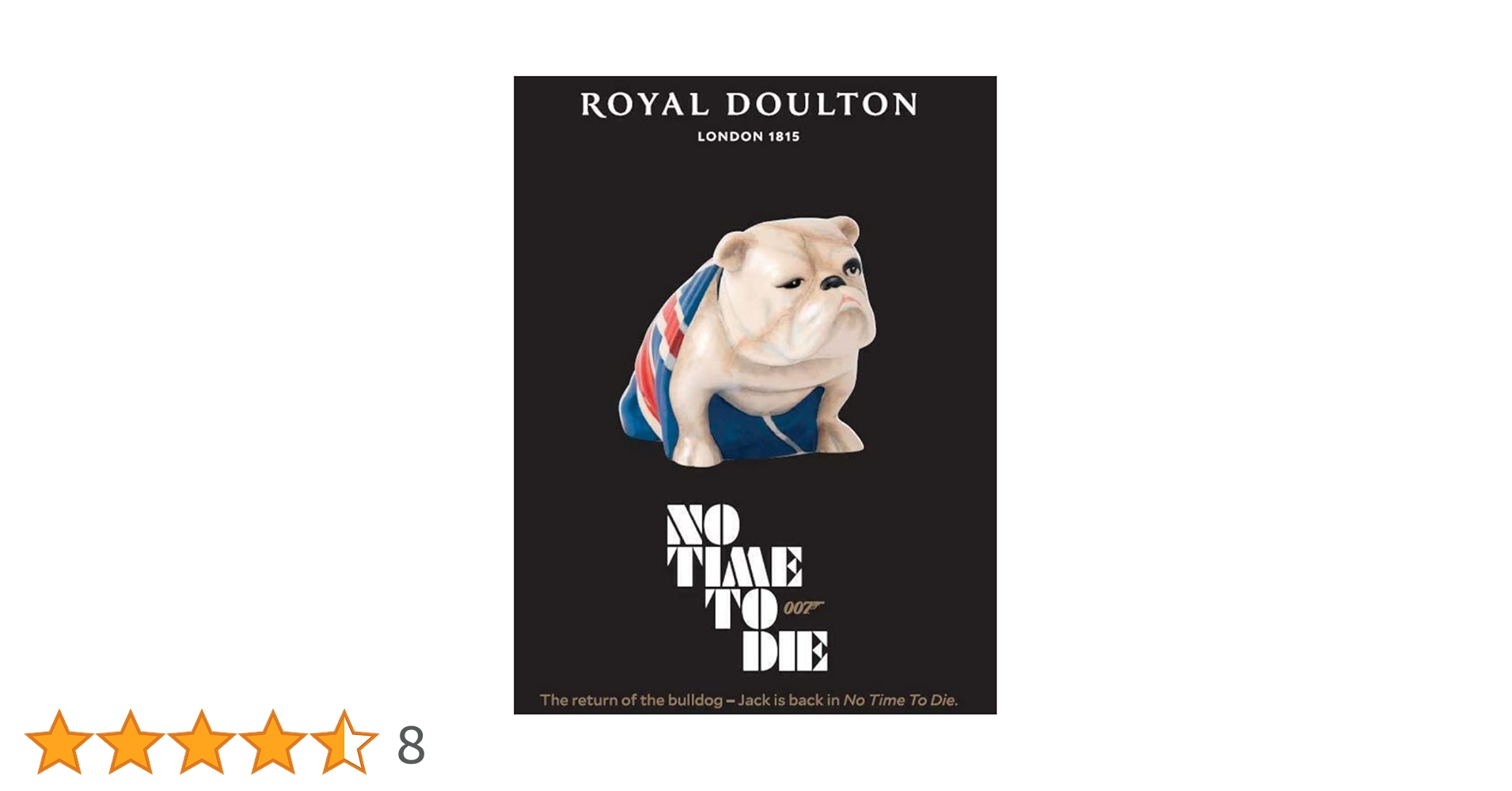 ロイヤルドルトン　ジャックザブルドッグ　007 No Time To Die Royal Doulton Jack The Bulldog No Time To Die Edition | 007Store