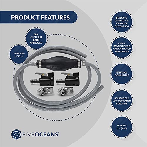 Five Oceans Boat Fuel Line, Marine Fuel Line, Outboard Fuel Line, Boat