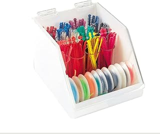 AmeriCan Goods Multi-Function Dental Unicycle & Rubber Chain Organizer Rack with Cover Acrilyc Multi-Function Orthodontic Organizer