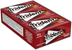 Chiclete Trident Sabor Canela, Display com 21 Unidades