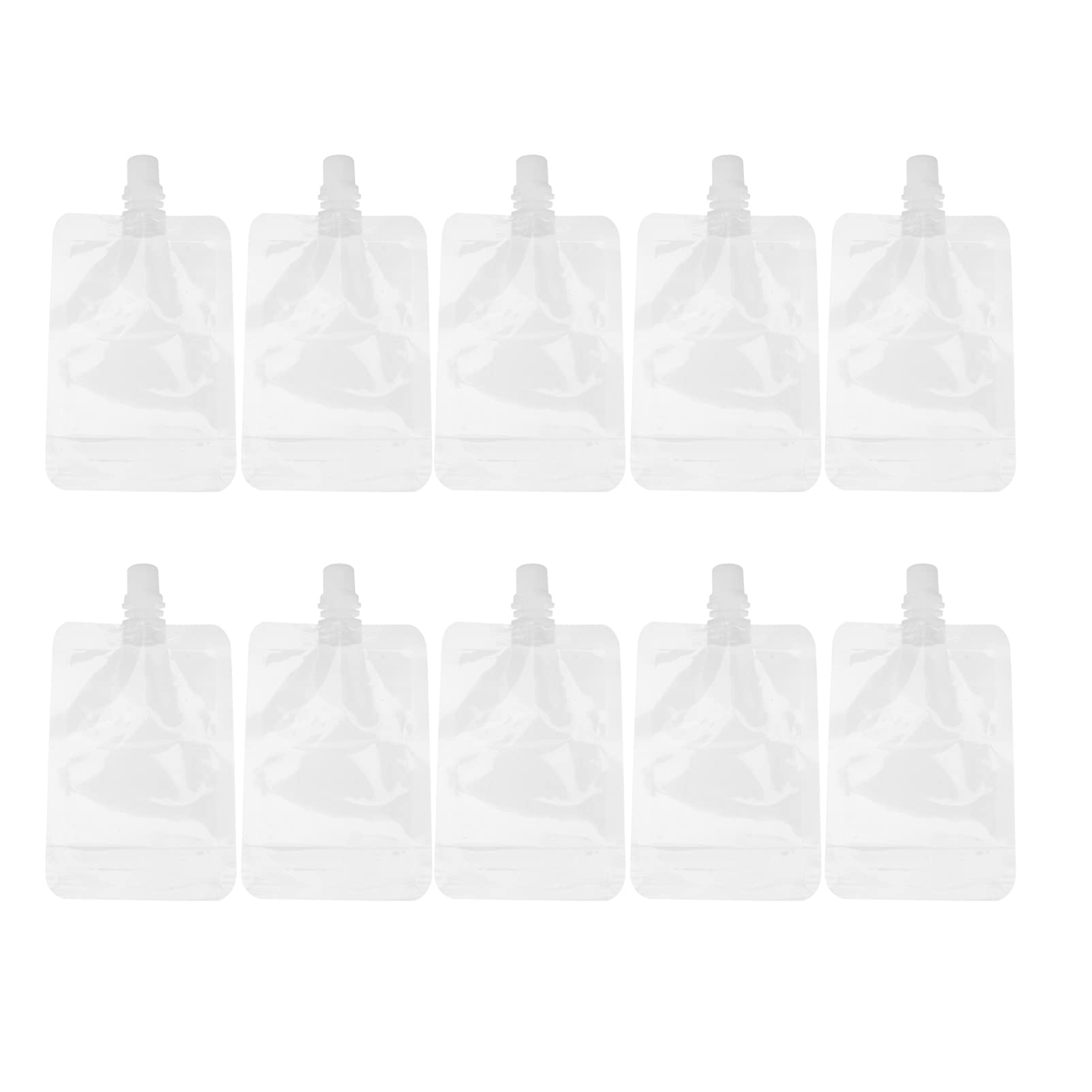 Sponsored Ad – Luxshiny 30Pcs Reusable plastic bottle beverage bag 100ML Juice Flasks Drinks Flasks Clear Pouch Bag for Home Travel Outdoors