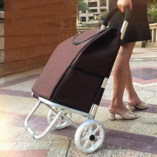 Einkaufstrolley Faltbarer Einkaufswagen Aus Aluminium, Einkaufswagen, Reise-Einkaufstasche, Senioren-Einkaufswagen Mit… – Bild 3