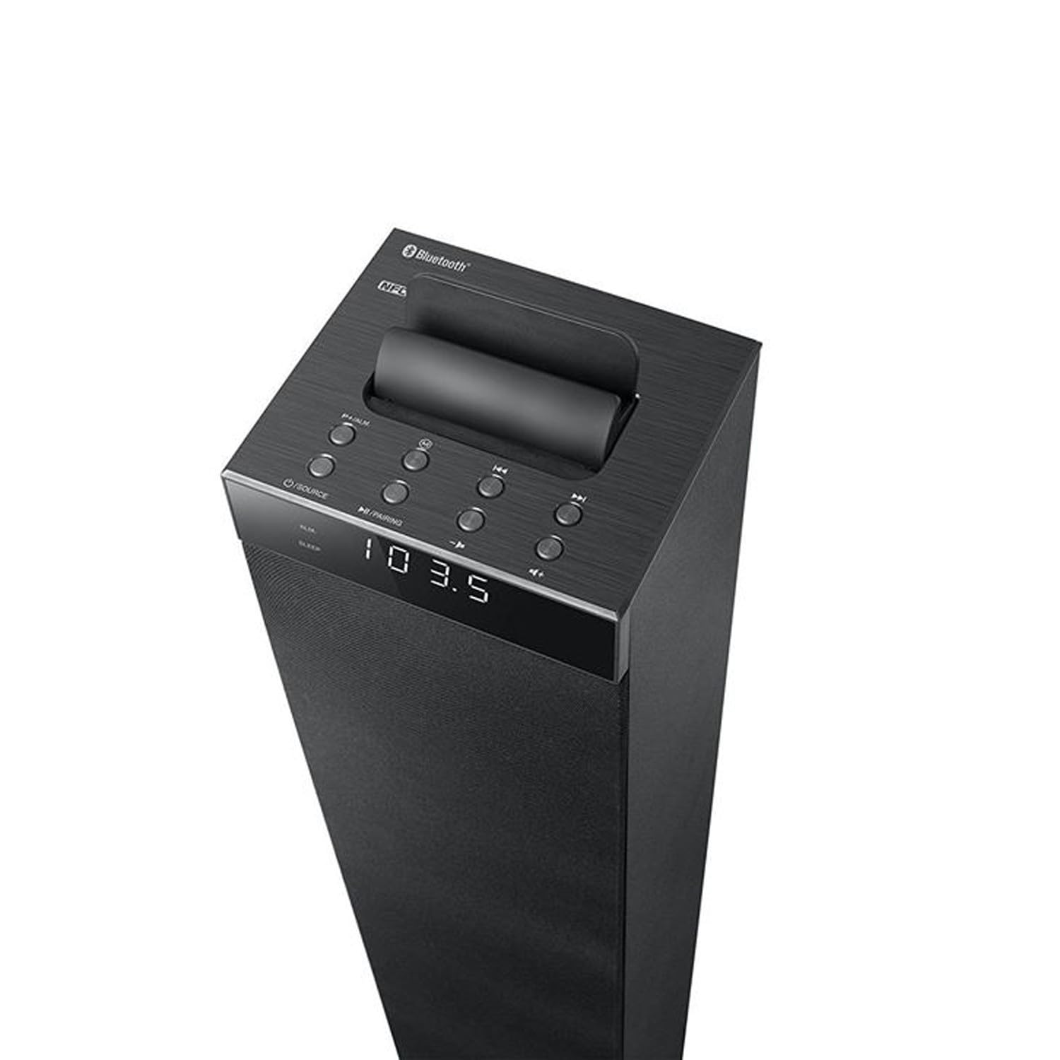 Muse M-1280 BT Torre Negro 120 W - Microcadena (Torre, Negro, Monótono, 120 W, FM,PLL, 87,5 - 108 MHz)