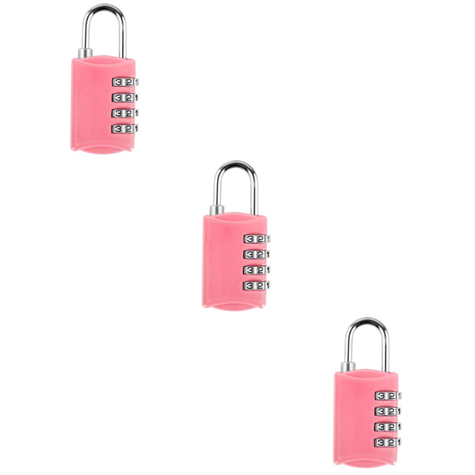 Mobestech Lucchetti Per Bagagli Approvati Da 3 Pezzi Custodia Con Lucchetto A Combinazione Per Viaggi 4 Password Antifurto Viaggio