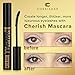 Lengtening Hypoallergenic Cherish Mascara With Vitamin E | Premium Deep Black Color Gluten Free Volumizing Eye Mascara With Vitamins Makes Perfect Natural Bold Eyelashes And Care Your Sensitive Eyes