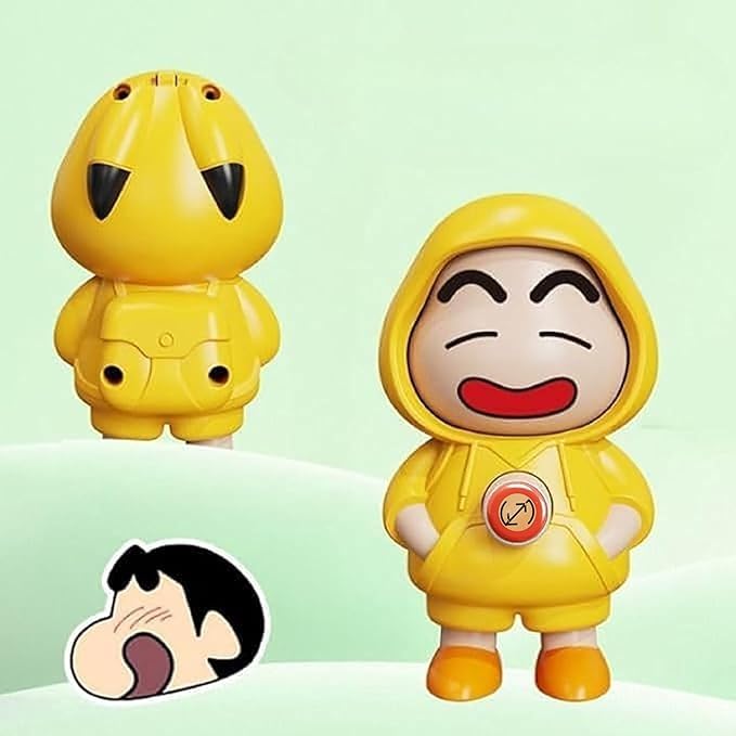 Image of Face Changing Keychain, 3D Cartoon Character Toy with 3 Expressions, Yellow ABS Action Figure Key Holder for Bags, Cars & Gifts