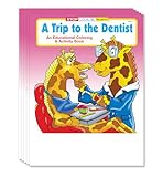 ZOCO – A Trip to The Dentist – Educational Coloring Books (25 Bulk Pack, Without Crayons) – Dentist Toys for Kids – Dental Office Supplies