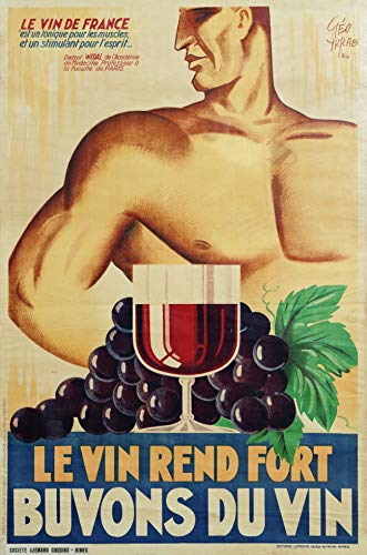 Tipo di prodotto: WALL_ART Générique - Poster Il Vino Rend Fort Bovons du Vino, Formato 50 x 70 cm, Carta, 300 g, Tutti i Formati e Supporti possibili
